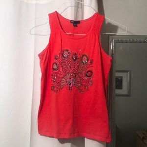 Peacock girls tank top